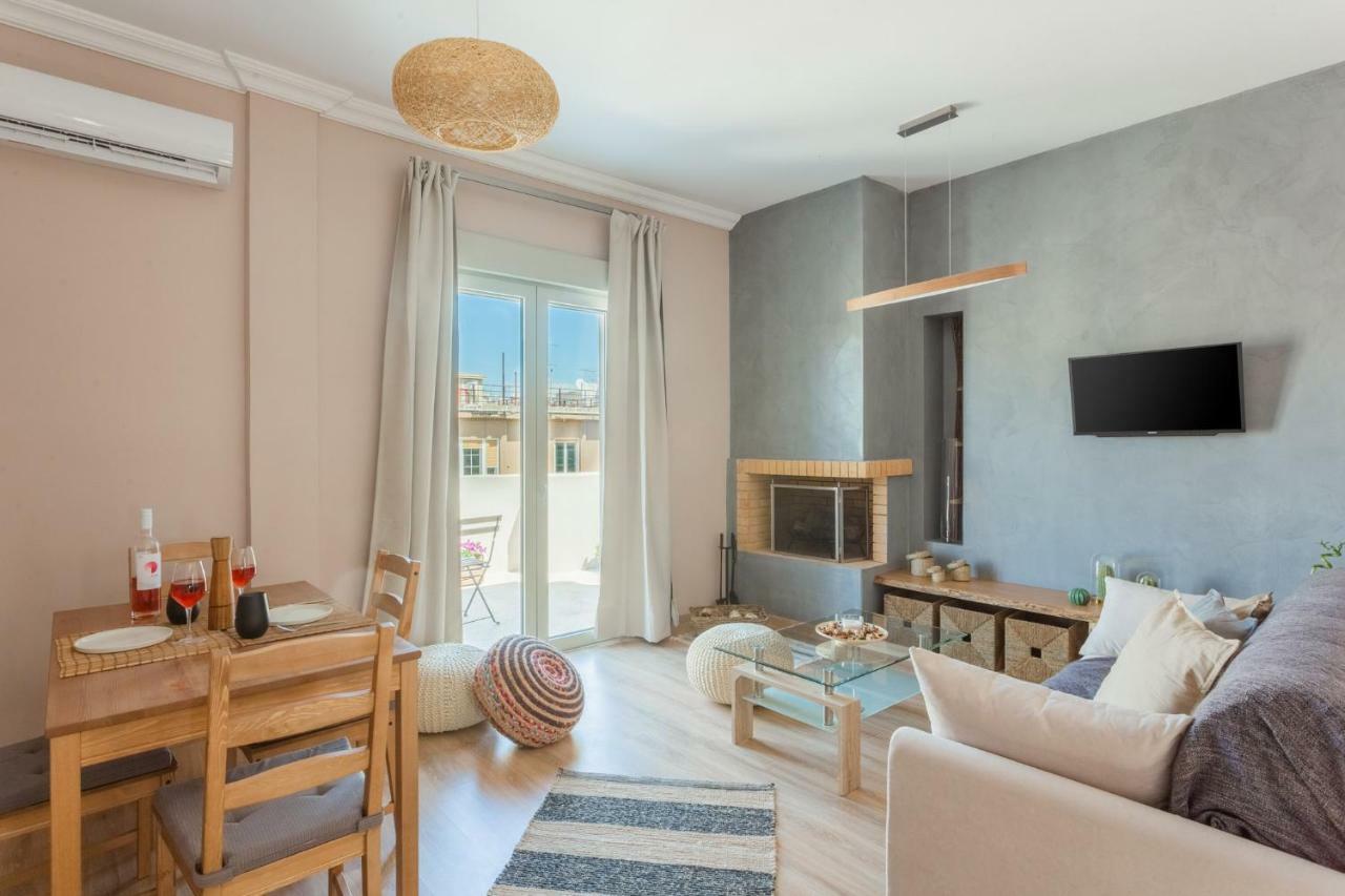100M2 Luxury Apartment In The Heart Of Athens - Living Stone Emerald Exteriör bild
